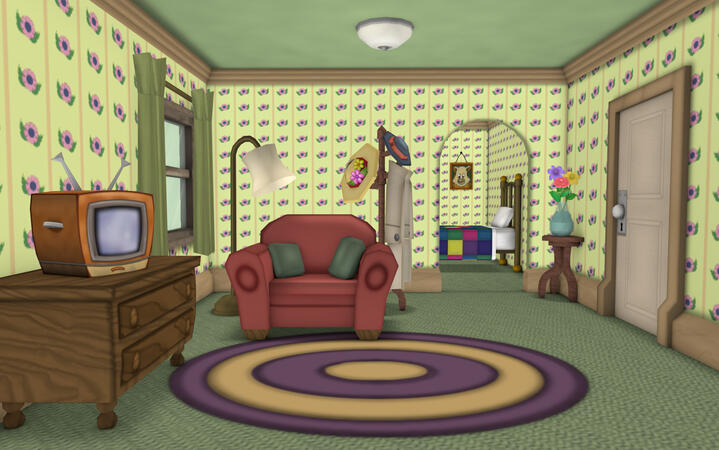Toontown Hotel Room - 3D Model